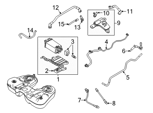 2019 Ford Flex Emission Components Diagram