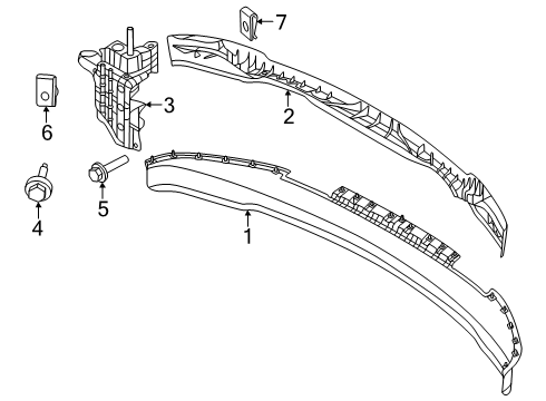 2024 Ford F-150 Bumper & Components - Front Diagram 4 - Thumbnail