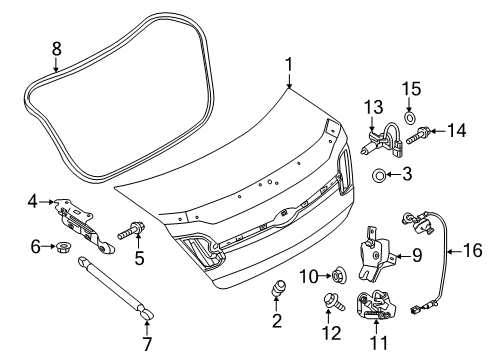 2015 Ford Taurus Trunk Diagram