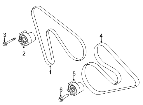 2025 Ford Transit-150 Belts & Pulleys Diagram