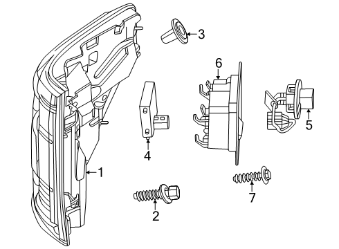 2024 Ford F-150 Tail Lamps Diagram 3 - Thumbnail
