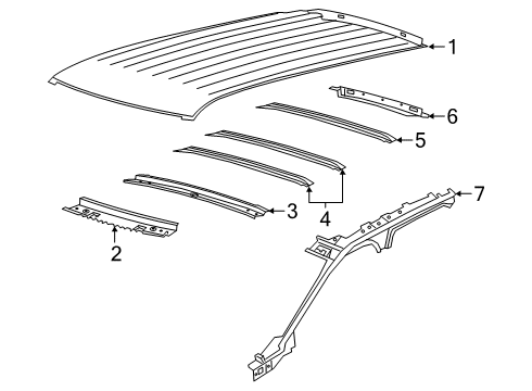 2024 Lincoln Aviator Roof & Components Diagram 2 - Thumbnail