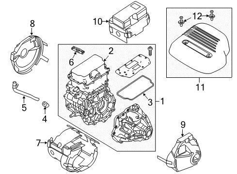 2012 Ford Focus Motor & Components Diagram