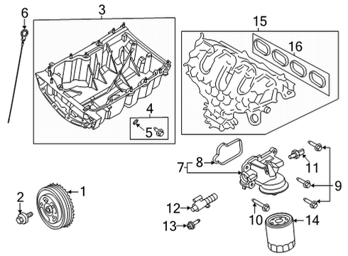 2024 Ford Bronco Sport Engine Parts Diagram