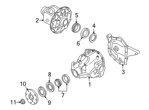 2025 Ford Expedition Carrier & Components - Rear Diagram