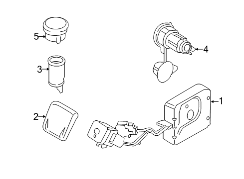 2023 Ford Transit-150 Cover - Low Air Pressure Sender Diagram for NK4Z-19G317-C