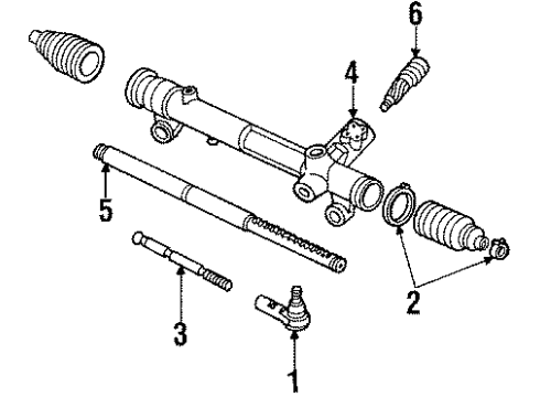1985 Lincoln Mark VII Steering Gear & Linkage Diagram