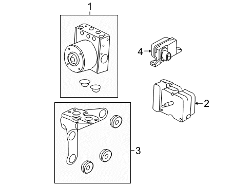 2009 Ford Focus Yaw Rate Sensor Diagram for 9S4Z-3C187-B