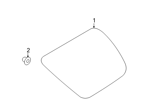 2011 Mercury Mariner Glass & Hardware - Quarter Panel Diagram