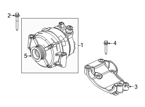 2022 Ford F-350 Super Duty Alternator Diagram 3 - Thumbnail