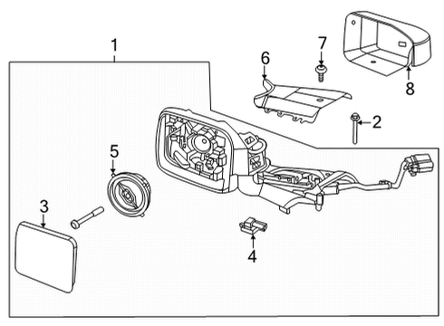 2024 Ford Bronco Mirrors - Body Diagram 5 - Thumbnail