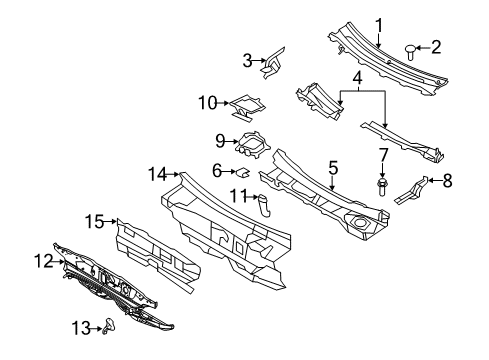 2019 Ford Flex Cowl Diagram