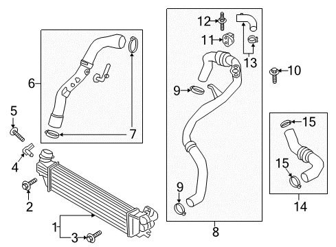 2018 Lincoln Continental Intercooler Diagram for G3GZ-6K775-A