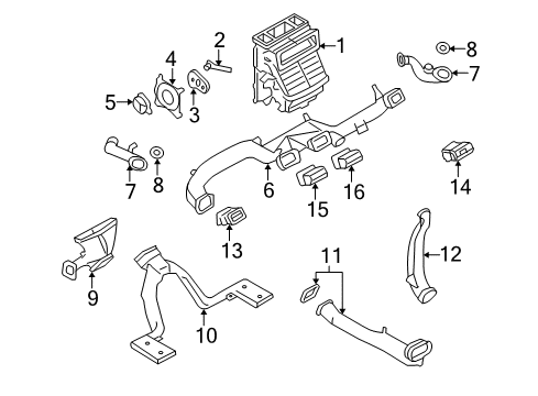 2006 Ford Five Hundred Ducts Diagram