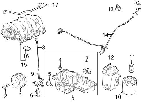 2024 Ford F-250 Super Duty Engine Parts Diagram 3 - Thumbnail