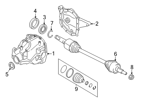 2025 Lincoln Navigator Axle & Differential - Rear Diagram