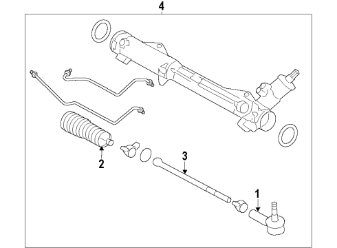 2010 Ford Mustang P/S Pump & Hoses Diagram