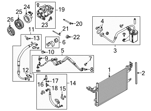 2011 Ford Taurus A/C Compressor Diagram