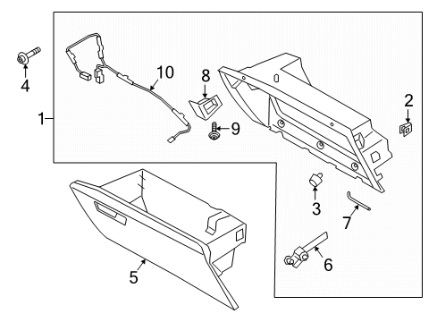 2024 Ford Explorer Glove Box Diagram