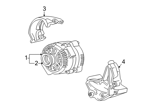2001 Ford Explorer Sport Trac Alternator Diagram 2 - Thumbnail