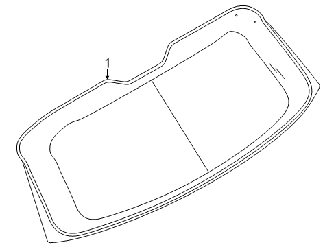 2024 Lincoln Nautilus Glass - Lift Gate Diagram
