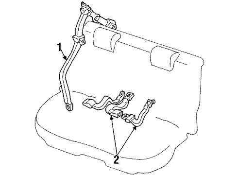 2001 Ford Escort Rear Seat Belts Diagram