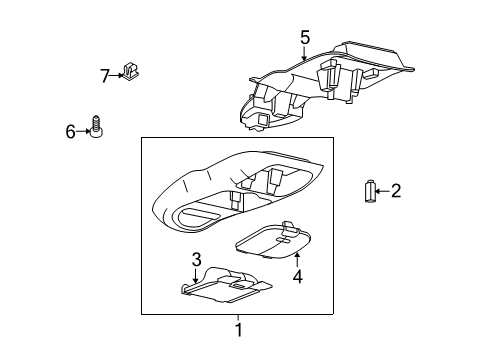 2009 Ford E-250 Overhead Console Diagram