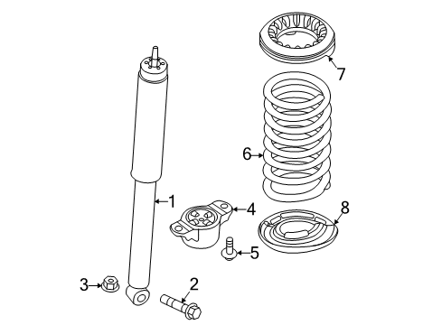 2017 Ford Focus Shocks & Components Diagram 2 - Thumbnail
