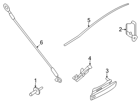 2024 Ford Maverick Lock & Hardware Diagram