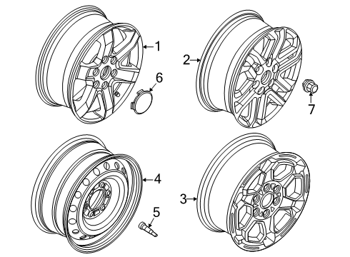 2024 Ford Ranger Wheels Diagram