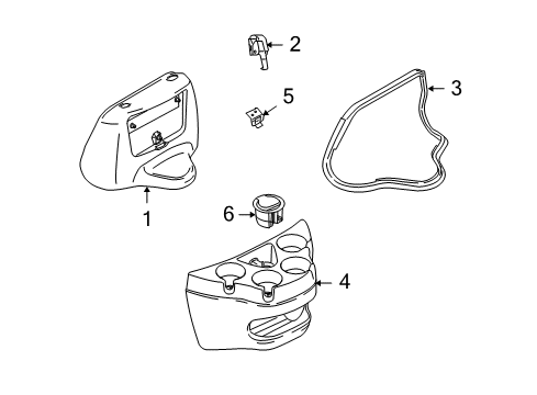 2008 Ford E-150 Engine Cover & Components Diagram