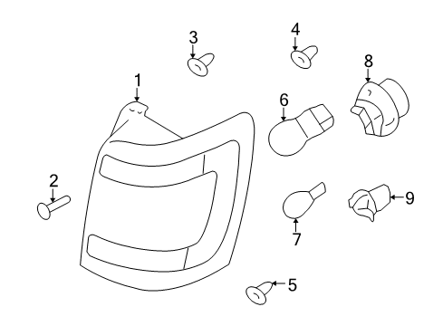 2011 Mercury Mariner Tail Lamps Diagram