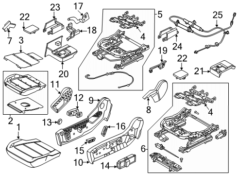 2024 Ford Bronco Power Seats Diagram