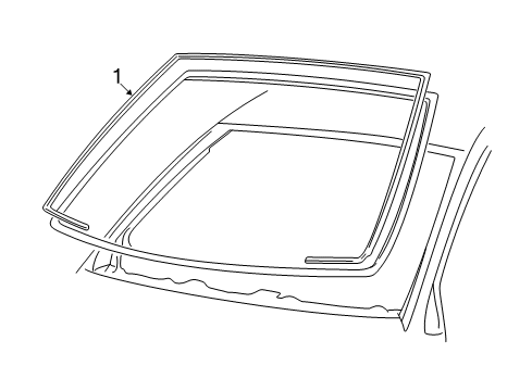 2003 Mercury Grand Marquis Reveal Moldings Diagram 2 - Thumbnail