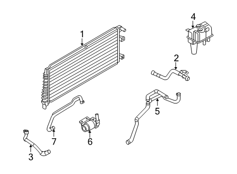 2010 Mercury Mariner Water Pump Diagram for 9M6Z-8C419-A