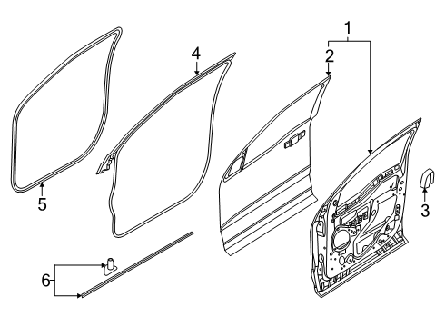2025 Ford F-150 Door & Components Diagram 2 - Thumbnail