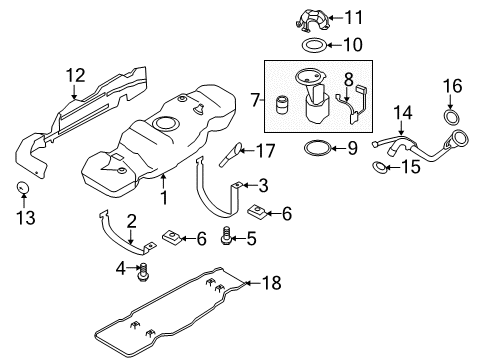 2014 Ford F-150 Fuel System Components Diagram 3 - Thumbnail