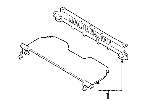 1995 Ford Escort Interior Trim - Rear Body Diagram 3 - Thumbnail
