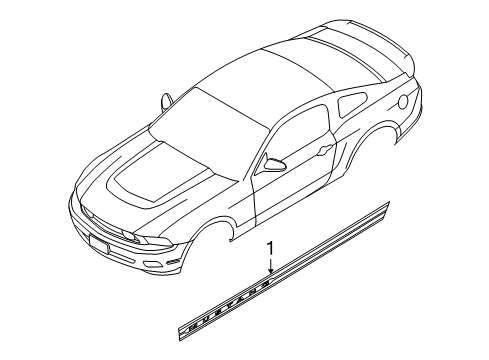 2012 Ford Mustang Stripe Tape Diagram 11 - Thumbnail
