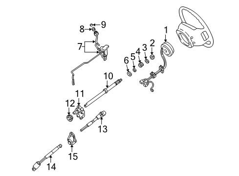 2002 Ford Explorer Sport Shaft & Internal Components Diagram