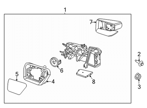2024 Ford F-150 Mirrors Diagram