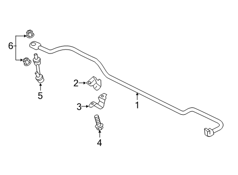 2020 Lincoln Continental Stabilizer Bar & Components Diagram