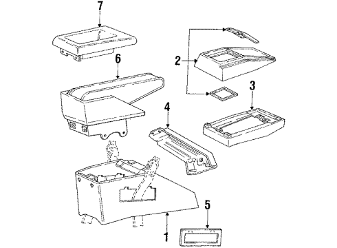 1989 Ford Escort Center Console Diagram