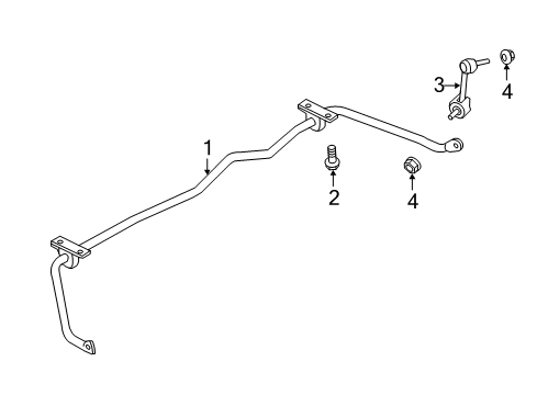 2014 Ford Police Interceptor Utility Stabilizer Bar & Components Diagram 5 - Thumbnail