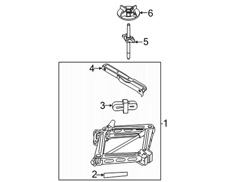 2024 Ford Bronco Sport Jack & Components Diagram