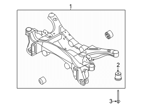 2024 Ford Bronco Sport Suspension Mounting - Rear Diagram