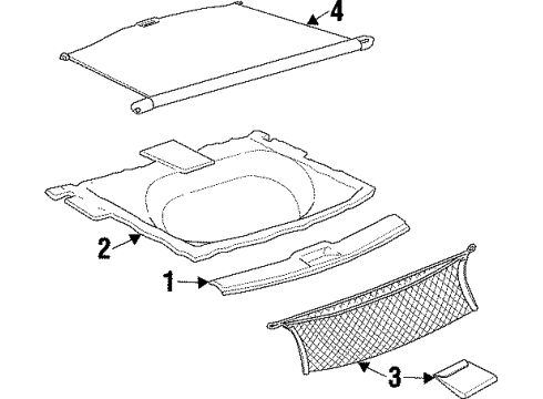 1998 Mercury Sable Carpet Diagram for F6DZ7413182AAA
