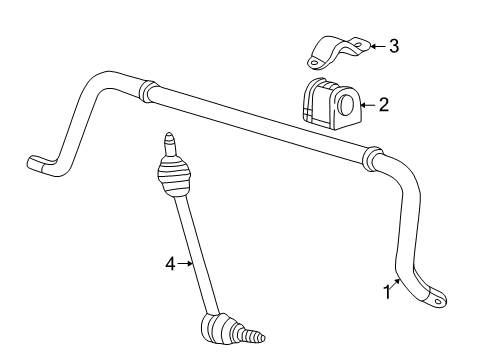 2002 Ford Thunderbird Stabilizer Bar & Components Diagram 4 - Thumbnail