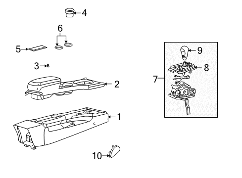 2005 Ford Thunderbird Gear Shift Control - AT Diagram
