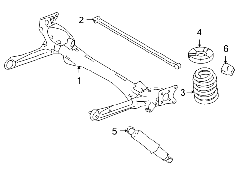 2004 Mercury Monterey Rear Suspension Components Diagram 2 - Thumbnail